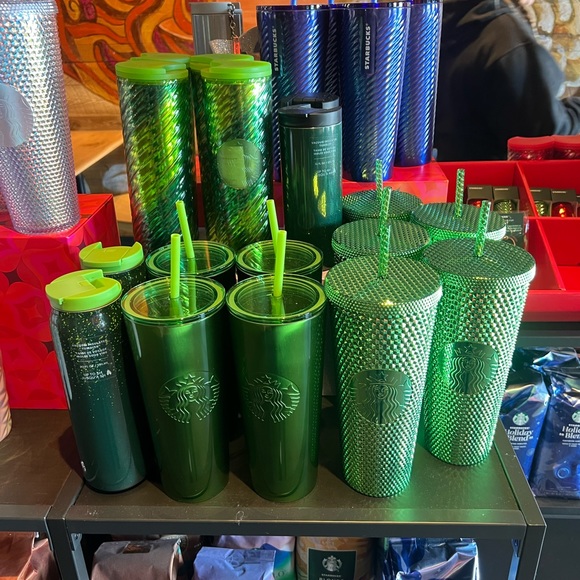 STARBUCKS 2023 “HOLIDAY TUMBLER” NEW w/TAG with Silicone Bow🎀 Straw Cover - Picture 8 of 13